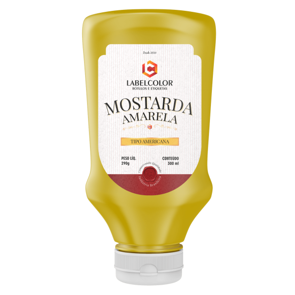 rótulo para condimento LabelColor - Mostarda